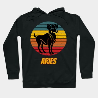 Aries Zodiac Retro vintage style Hoodie